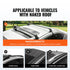 Universal Aluminium Roof Rack Crossbars for Naked Roof, Lockable, 155lb Capacity