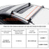 Universal Aluminium Roof Rack Crossbars for Naked Roof, Lockable, 155lb Capacity