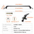 Universal Aluminium Roof Rack Crossbars for Naked Roof, Lockable, 155lb Capacity