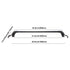 Universal Aluminium Roof Rack Crossbars for Naked Roof, Lockable, 155lb Capacity
