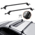 Universal Aluminium Roof Rack Crossbars for Naked Roof, Lockable, 155lb Capacity