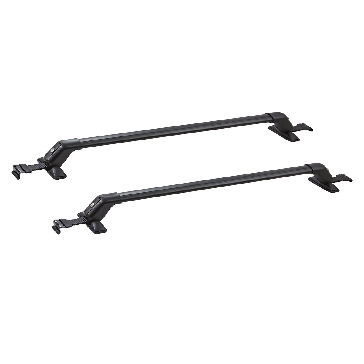 Universal Aluminium Roof Rack Crossbars for Naked Roof, Lockable, 155lb Capacity
