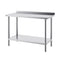 24 x 48 x 36 Inch Stainless Steel Work Table, Commercial Food Prep Worktable Heavy Duty Prep Worktable, Metal Work Table with Adjustable Height for Restaurant, Home and Hotel