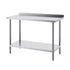 24 x 48 x 36 Inch Stainless Steel Work Table, Commercial Food Prep Worktable Heavy Duty Prep Worktable, Metal Work Table with Adjustable Height for Restaurant, Home and Hotel