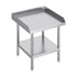 Stainless Steel Work Table, 24 x 24 x 26 Inch Commercial Food Prep Worktable, 3-Sided Backsplash Heavy Duty Prep Worktable, Metal Work Table with Adjustable Height for Restaurant Home Hotel