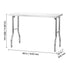 Stainless Steel Kitchen Bench Folding Commercial Prep Table 1220x610 mm