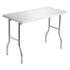 Stainless Steel Kitchen Bench Folding Commercial Prep Table 1220x610 mm
