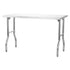 Stainless Steel Kitchen Bench Folding Commercial Prep Table 1220x610 mm