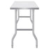 VEVOR Stainless Steel Kitchen Bench Folding Commercial Prep Table 1220x610 mm