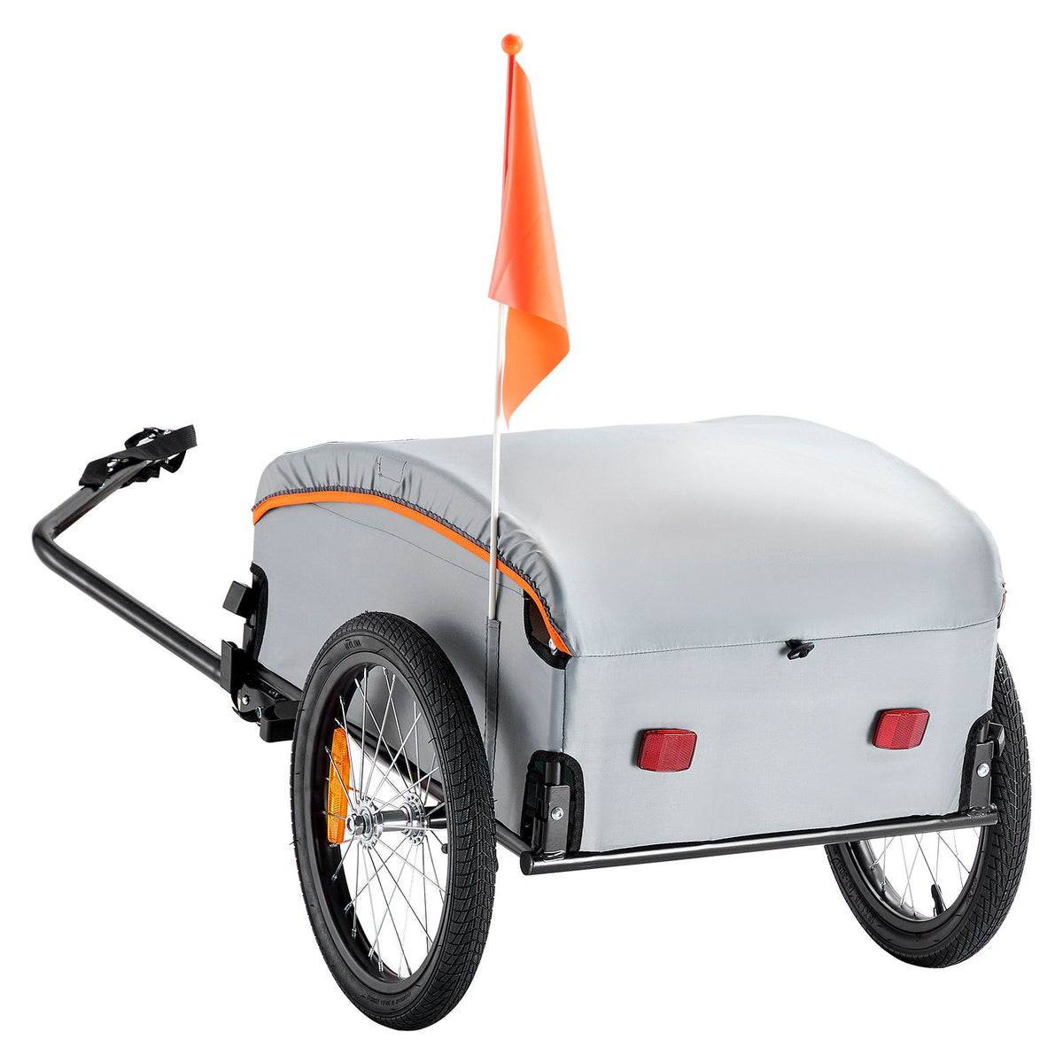 Bike Cargo Trailer 45kg Heavy Duty Foldable Bicycle Wagon Cart Universal Hitch