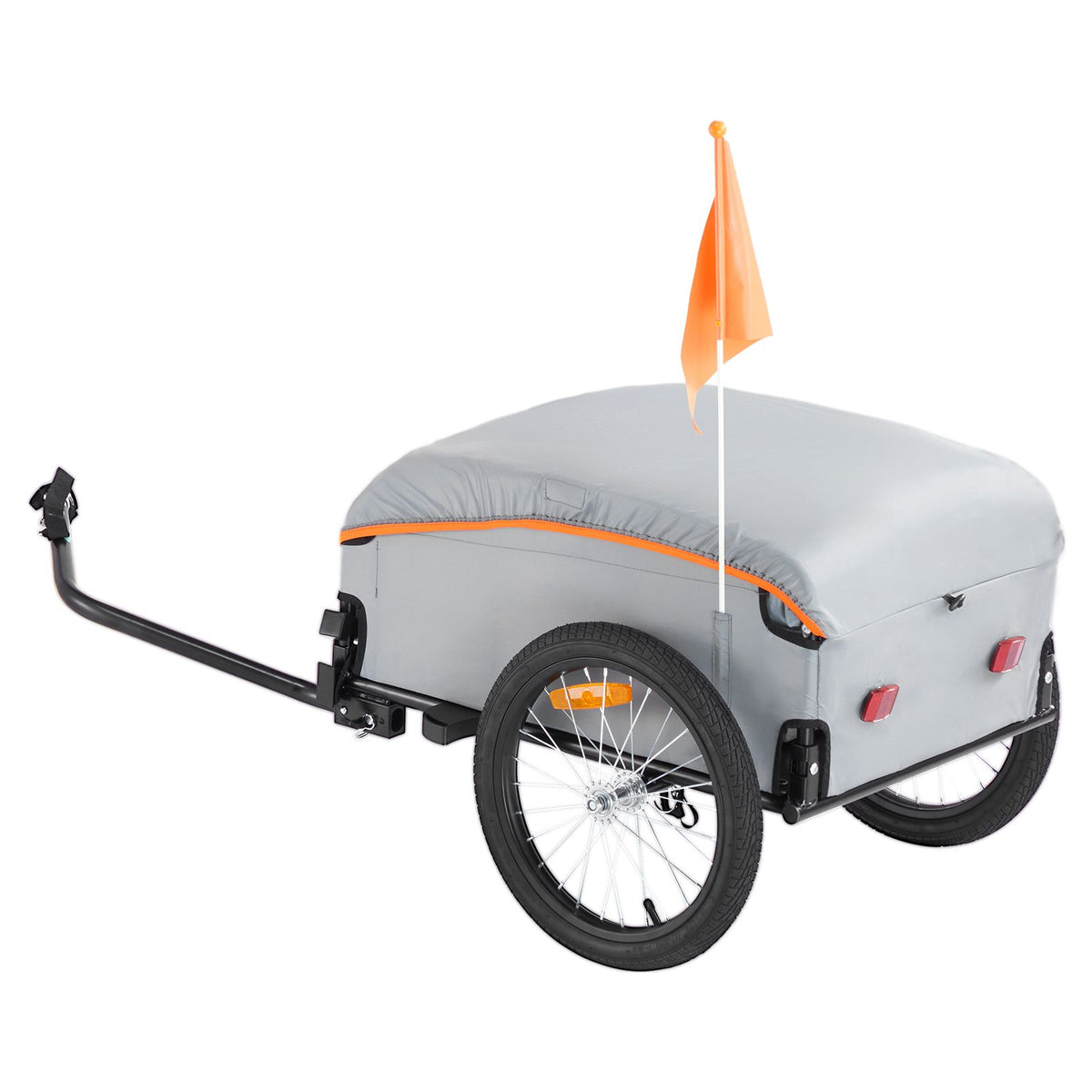 Bike Cargo Trailer 45kg Heavy Duty Foldable Bicycle Wagon Cart Universal Hitch