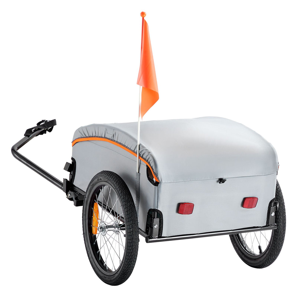 Bike Cargo Trailer 45kg Heavy Duty Foldable Bicycle Wagon Cart Universal Hitch