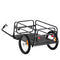 Bike Cargo Trailer 72.5kg Heavy Duty Foldable Bicycle Wagon Quick Release Hitch