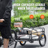 Bike Cargo Trailer 72.5kg Heavy Duty Foldable Bicycle Wagon Quick Release Hitch