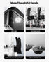 Commercial Frozen Drink Maker, 15Lx3 Triple Tank Slushy Machine, 180 Cups Stainless Steel Margarita Smoothie Frozen Drink Machine, Slushie Maker for Home Party Restaurants Cafe Bars