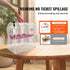 VEVOR Acrylic Raffle Drum, Holds 2500 Tickets or 100 Raffle Balls, Professional Raffle Ticket Spinning Cage with 2 Keys, Transparent Lottery Spinning Drawing, Raffle Ticket Box for Lottery Games Bingo