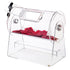 VEVOR Acrylic Raffle Drum, Holds 2500 Tickets or 100 Raffle Balls, Professional Raffle Ticket Spinning Cage with 2 Keys, Transparent Lottery Spinning Drawing, Raffle Ticket Box for Lottery Games Bingo