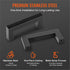 10 Pack Matte Black Cabinet Handles 76mm Drawer Pulls Stainless Steel Square