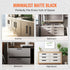 30 Pack Matte Black Cabinet Handles 76mm Drawer Pulls Stainless Steel Square
