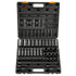 Impact Socket Set 43 Piece Impact Sockets, Standard Socket Assortment, Drive Socket Set 6-Point Sockets Metric 9-30mm (Standard/Deep)