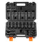 360 Degree Swivel Impact Sockets Set 14pcs 6-Point 3/8in Drive Socket Set