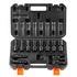 360 Degree Swivel Impact Sockets Set 14pcs 6-Point 3/8in Drive Socket Set