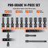 360 Degree Swivel Impact Sockets Set 14pcs 6-Point 3/8in Drive Socket Set