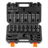 360 Degree Swivel Impact Sockets Set 14pcs 6-Point 3/8in Drive Socket Set