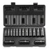 3/8" Drive Impact Socket Set, 15 Piece Deep Socket Set Metric 8-22mm, 6 Point Cr-Mo Alloy Steel for Auto Repair, Easy-to-Read Size Markings, Rugged Construction, Includes Storage Case