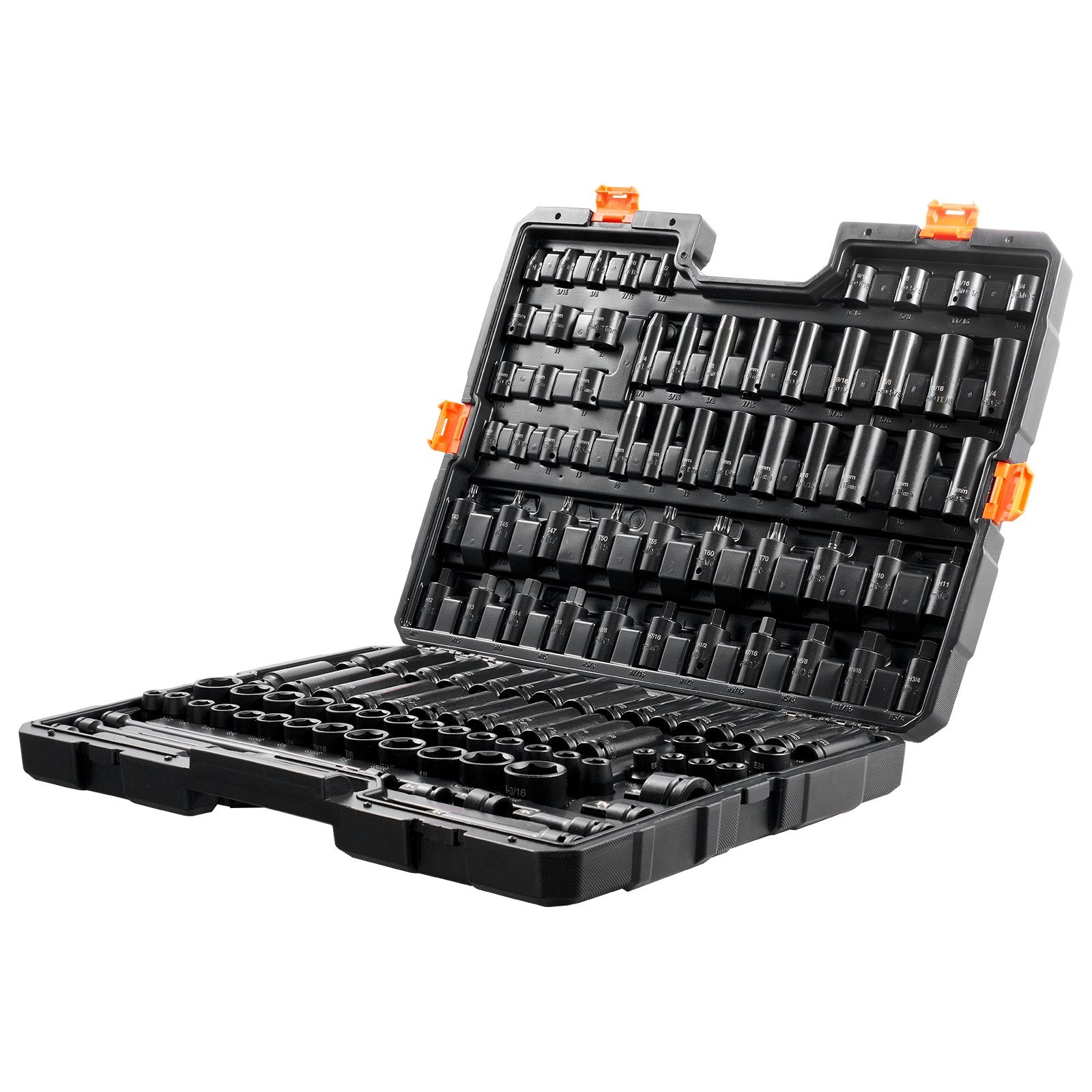 VEVOR Impact Sockets Set 130PCS 6-Point 3/8