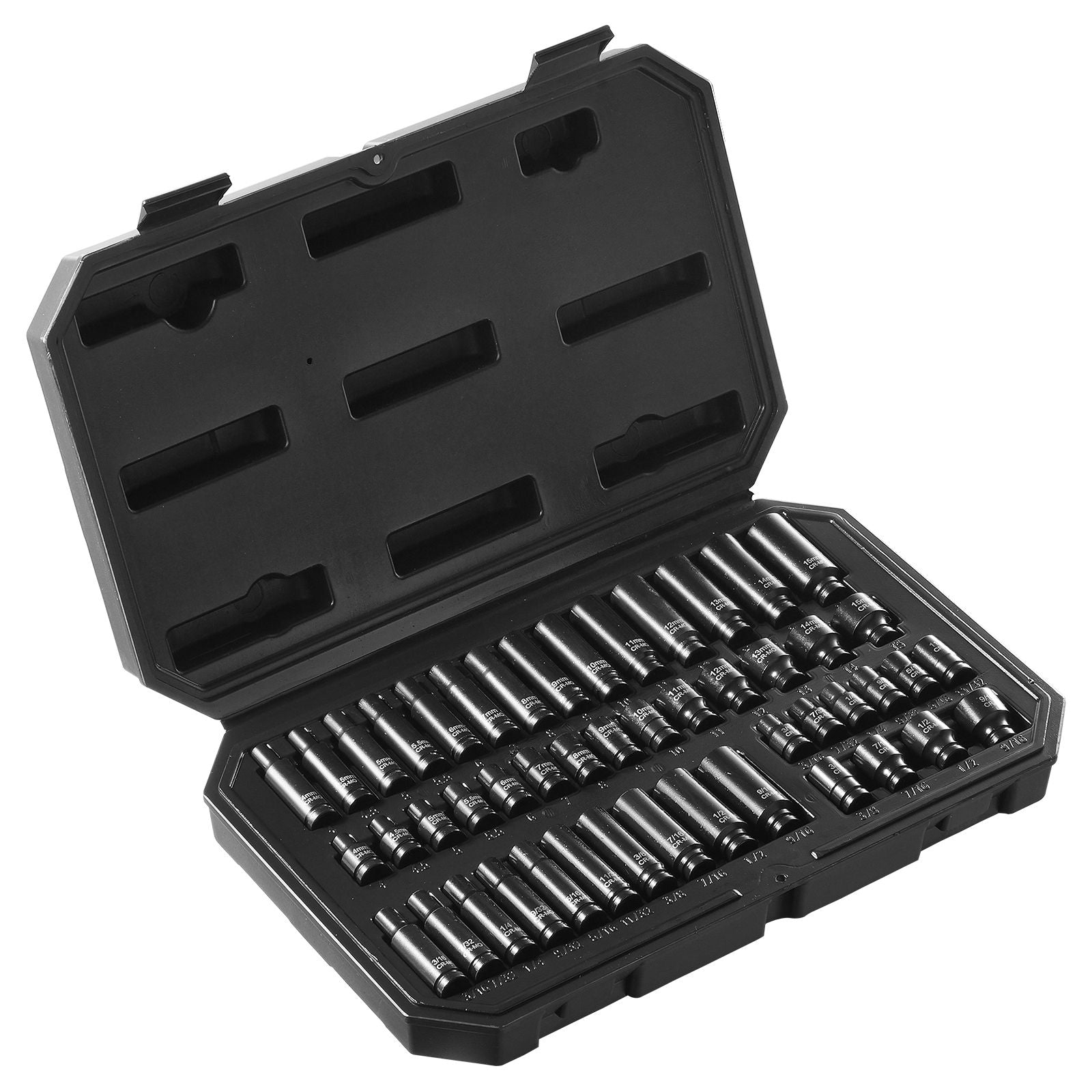 Impact Sockets Set 48pcs 6-Point 1/4