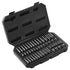 Impact Sockets Set 48pcs 6-Point 1/4" Drive Bit Ratchet Tool Kit Case