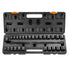 Impact Sockets Set 29pcs 6-Point 3/8in Drive Bit Ratchet Tool Kit Case