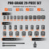 Impact Sockets Set 29pcs 6-Point 3/8in Drive Bit Ratchet Tool Kit Case