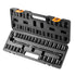 Impact Sockets Set 29pcs 6-Point 3/8in Drive Bit Ratchet Tool Kit Case