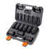 9-Piece Impact Socket Set, 1/2 Inch Drive 6-Point Metric Sockets with Case