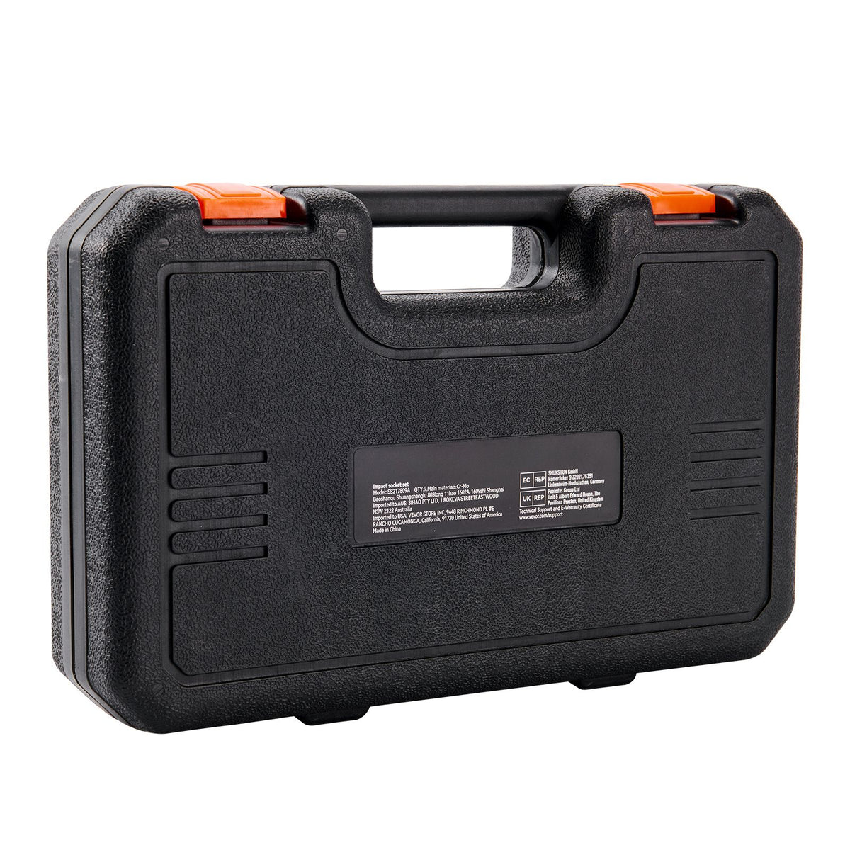 9-Piece Impact Socket Set, 1/2 Inch Drive 6-Point Metric Sockets with Case