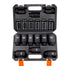 Impact Sockets Set 9pcs 6-Point 1/2in Metric Drive Bit Ratchet Tool Kit
