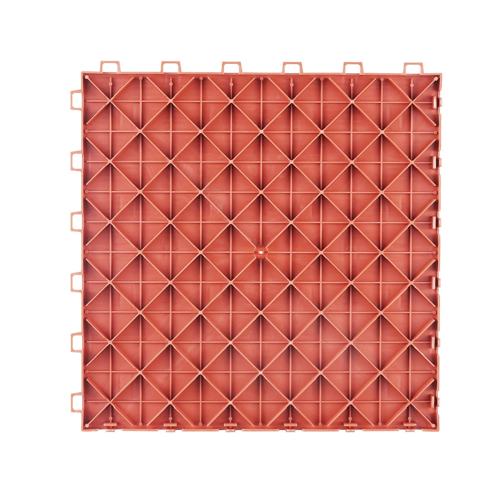 Garage Tiles Interlocking, 12 x 12 x 0.53 inch 25 Pack Garage Floor Covering Tiles, Non-Slip Double-Sided Texture Garage Flooring Tiles, for Garages, Basements, Repair Shops, Red