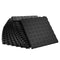 Garage Tiles Interlocking, 12 x 12 x 0.53 inch 25 Pack Garage Floor Covering Tiles, Non-Slip Double-Sided Texture Garage Flooring Tiles, for Garages, Basements, Repair Shops, Black