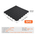 Garage Tiles Interlocking, 12 x 12 x 0.53 inch 25 Pack Garage Floor Covering Tiles, Non-Slip Double-Sided Texture Garage Flooring Tiles, for Garages, Basements, Repair Shops, Black