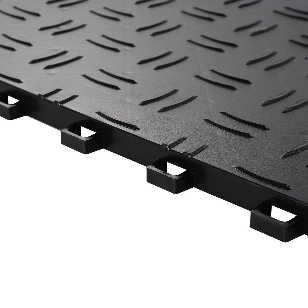 Garage Tiles Interlocking, 12 x 12 x 0.53 inch 25 Pack Garage Floor Covering Tiles, Non-Slip Double-Sided Texture Garage Flooring Tiles, for Garages, Basements, Repair Shops, Black