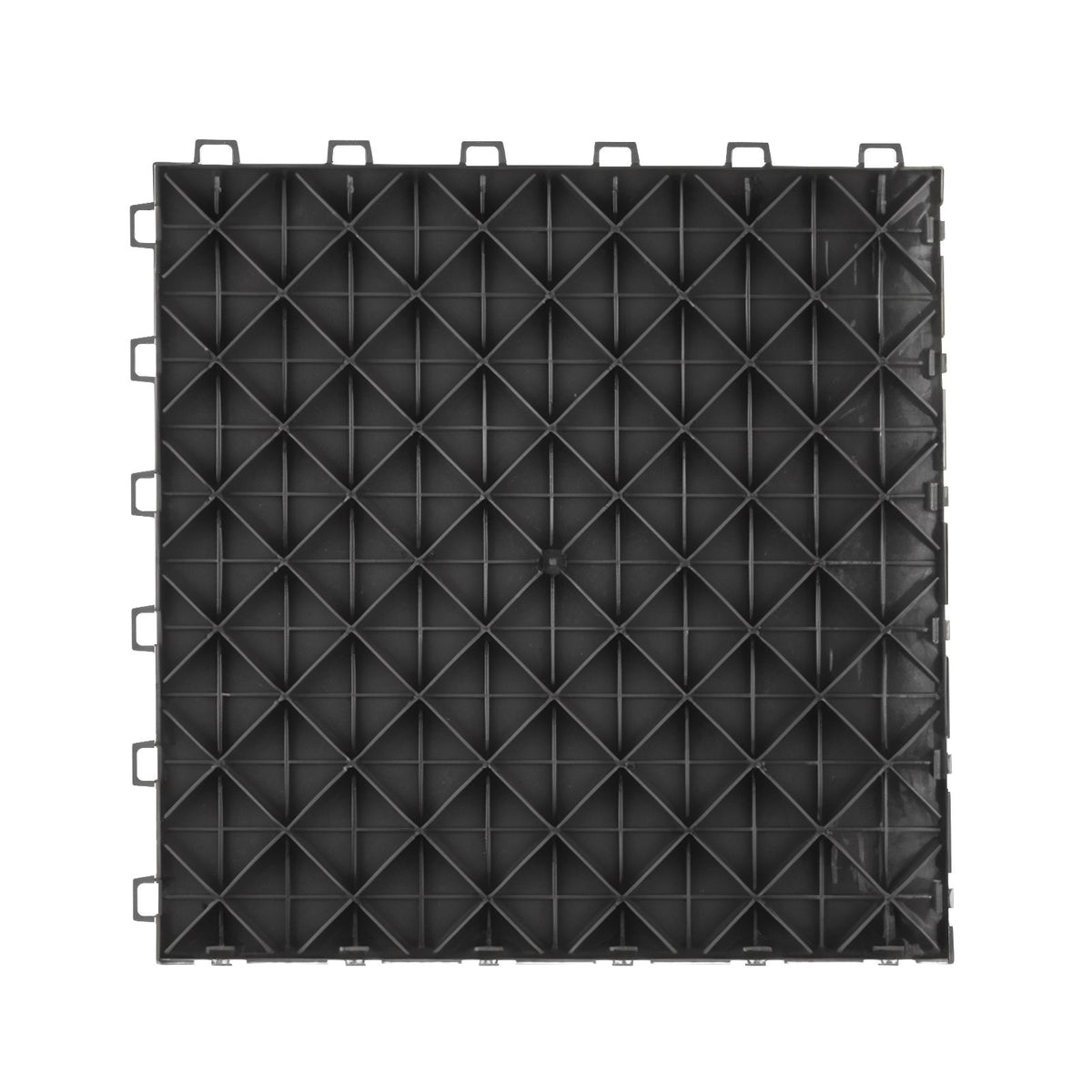 Garage Tiles Interlocking, 12 x 12 x 0.53 inch 25 Pack Garage Floor Covering Tiles, Non-Slip Double-Sided Texture Garage Flooring Tiles, for Garages, Basements, Repair Shops, Black