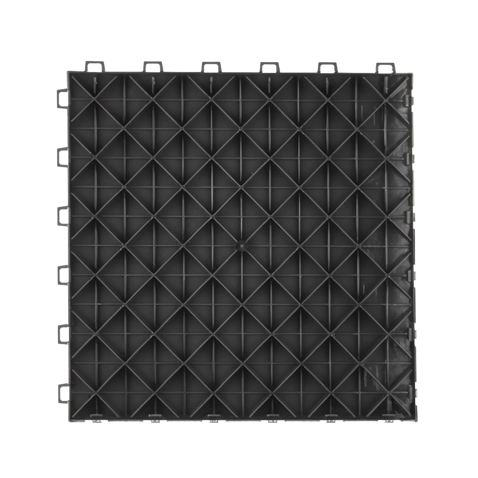 Garage Tiles Interlocking, 12 x 12 x 0.53 inch 50 Pack Garage Floor Covering Tiles, Non-Slip Double-Sided Texture Garage Flooring Tiles, for Garages, Basements, Repair Shops, Black