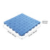 Garage Tiles Interlocking 12x12 in 25 Pack Garage Flooring Tiles Blue