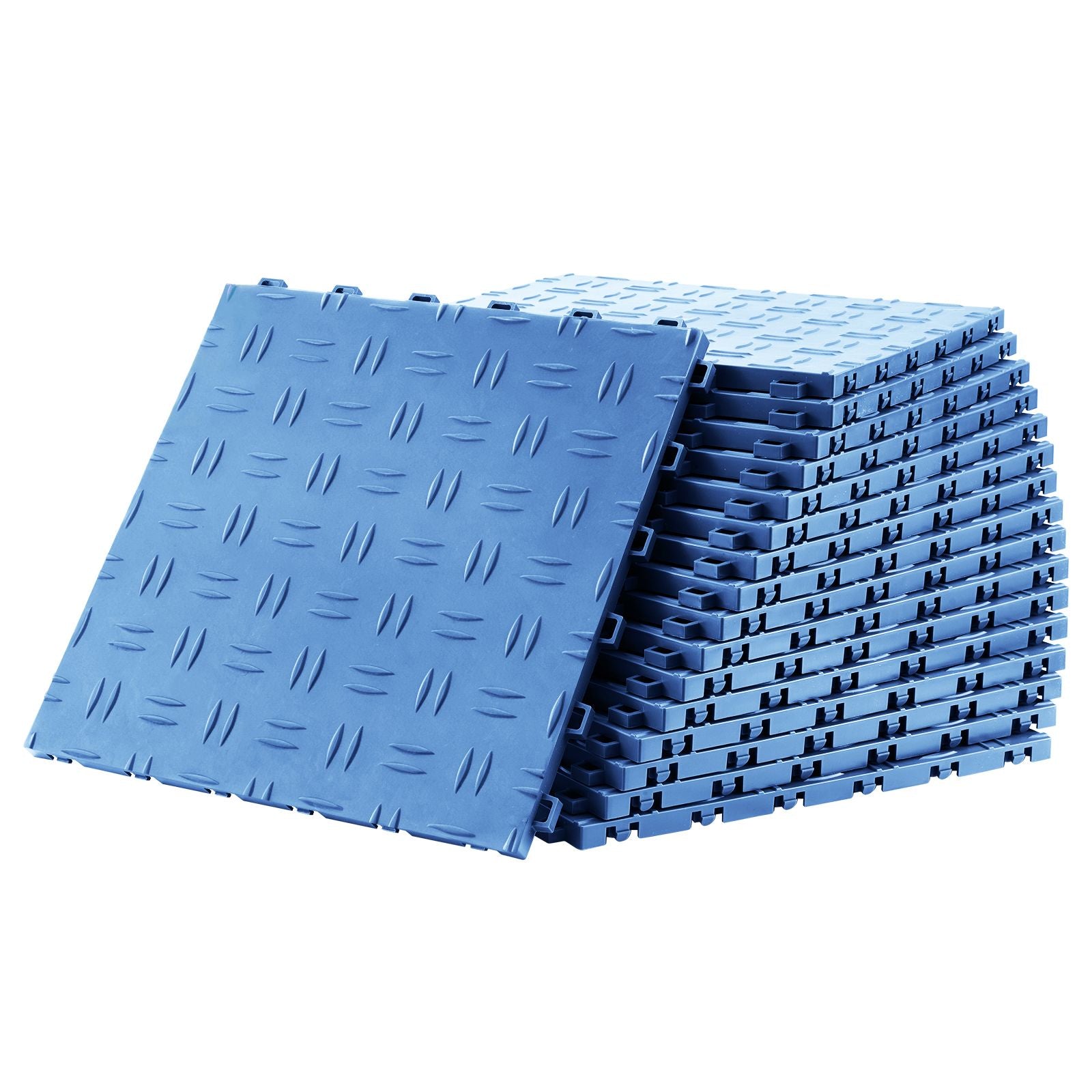 Garage Tiles Interlocking 12x12 in 25 Pack Garage Flooring Tiles Blue