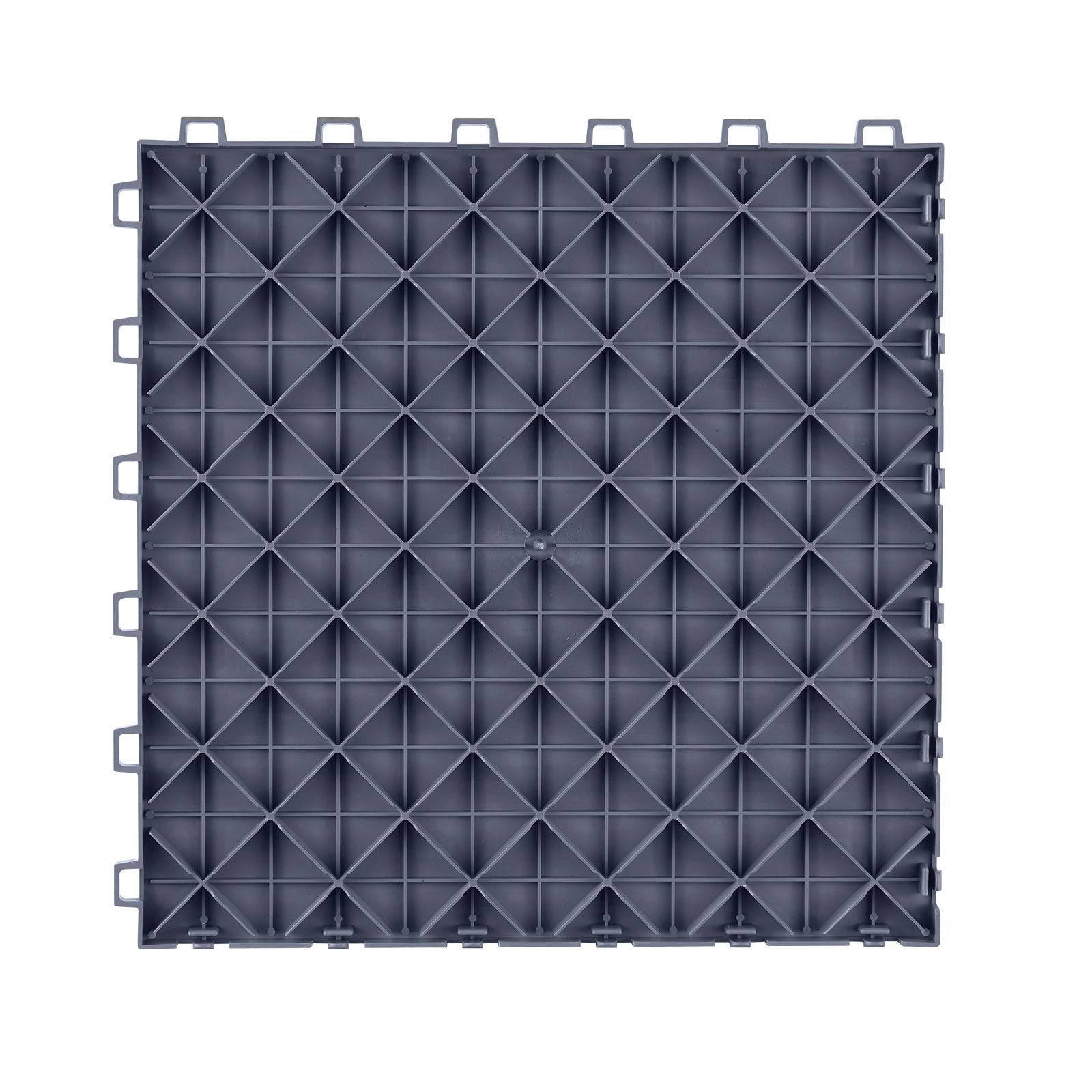 Garage Tiles Interlocking, 12 x 12 x 0.53 inch 50 Pack Garage Floor Covering Tiles, Non-Slip Double-Sided Texture Garage Flooring Tiles, for Garages, Basements, Repair Shops, Graphite Gray