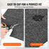 Garage Floor Mat, 2.3 x 5.79 M Waterproof Protection from Water,Snow, Rain,Mud and Oil for Cars, Non-slip Heavy Duty Containment Mat with TPE Anti-Leak Backing & Easy to Clean & Cuttable