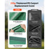 6x3m Dark Green Carport Replacement Canopy Cover UV Waterproof Garage Tarp