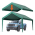 6x3m Dark Green Carport Replacement Canopy Cover UV Waterproof Garage Tarp